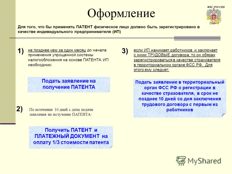 Патент на выполнение работ