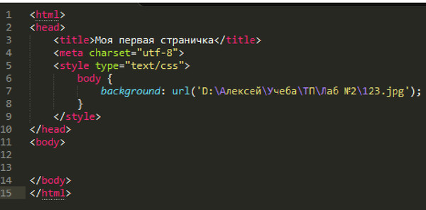 Как использовать картинку в качестве фона в html