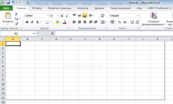 внешние границы таблиц в Excel