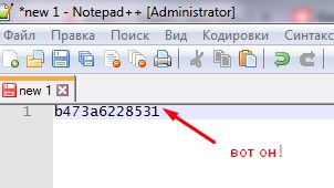 вставить текст от yandex.ru в Notepad++