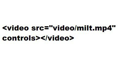 вставка видео с помощью html 5