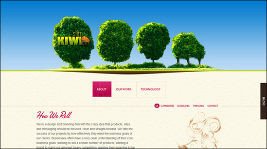 Описание: Slim Kiwi HTML5 website