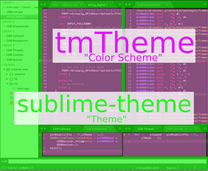 tmTheme vs sublime-theme file type affection areas