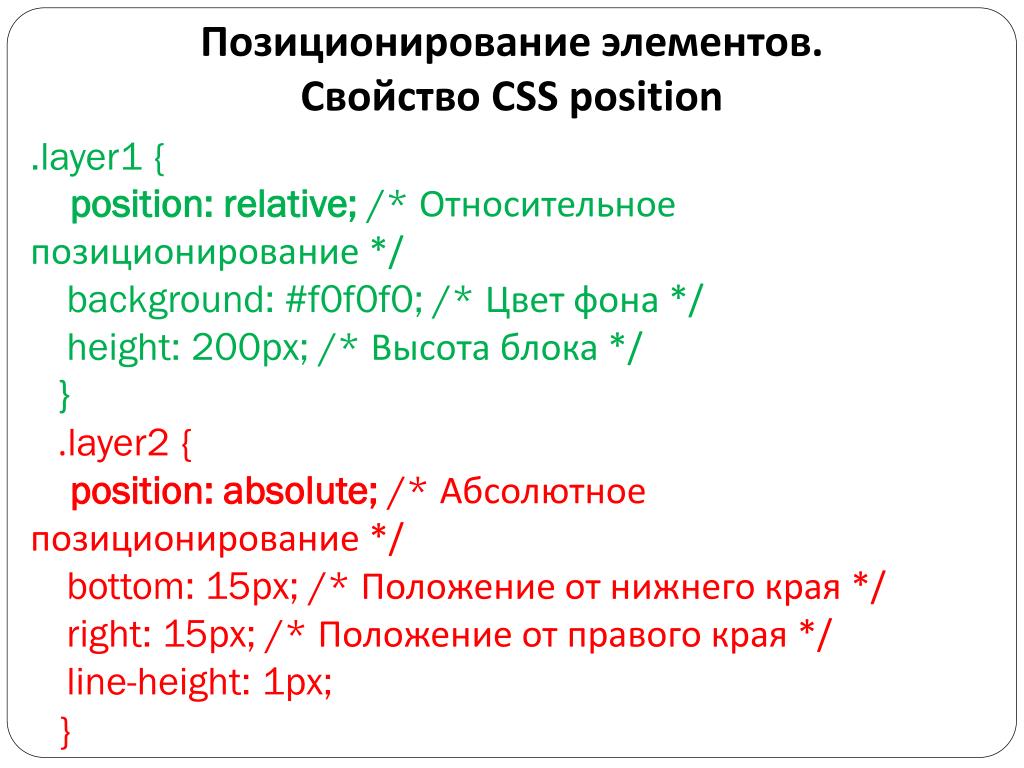 Позиционирование изображения в css