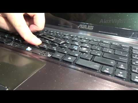 Как снять и установить кнопки клавиатуры ноутбука.