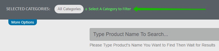Select A Category to Filter