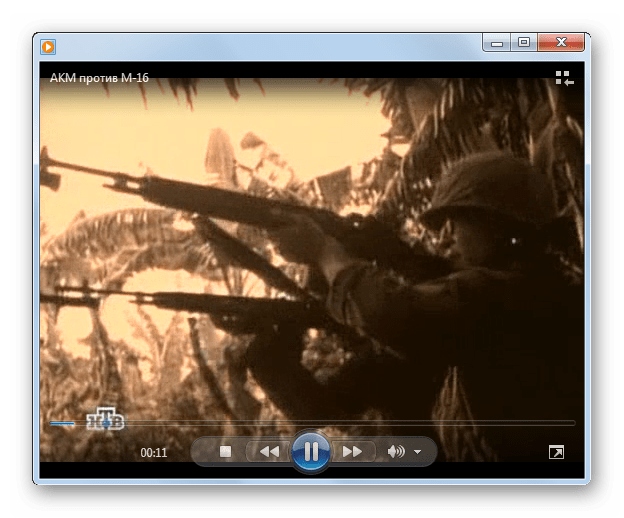 Воспроизведение видеофайла MP4 в программе Windows Media Player