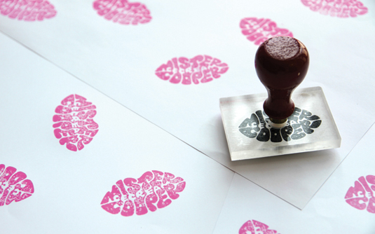 Creating a rubber stamp