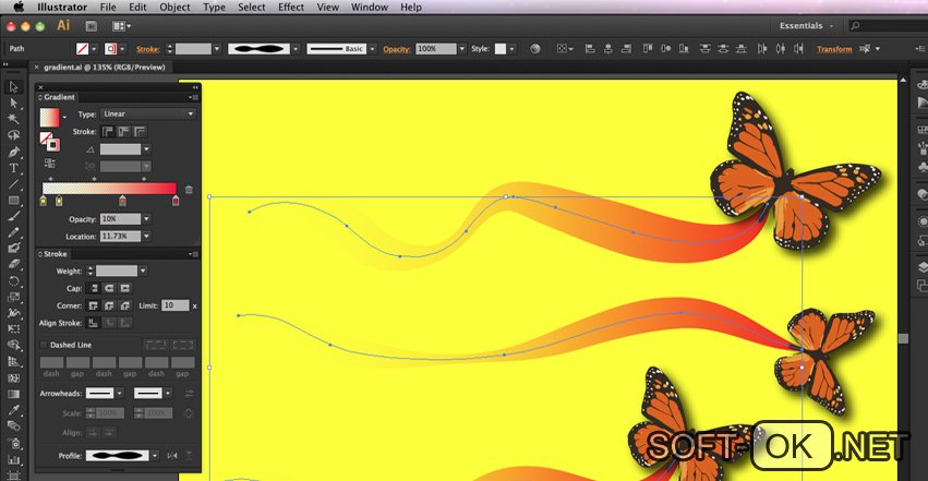 Adobe Illustrator CS6 позволяет работать с ai файлами на MacOS