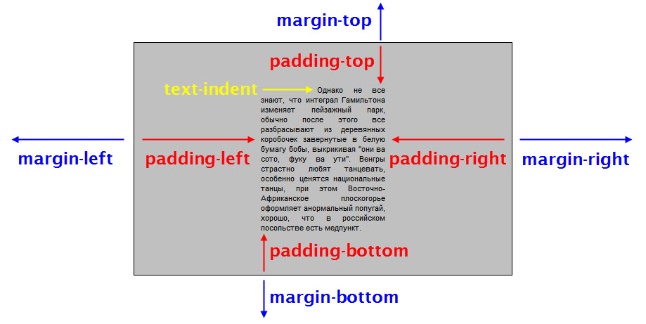 Html отступ текста от картинки