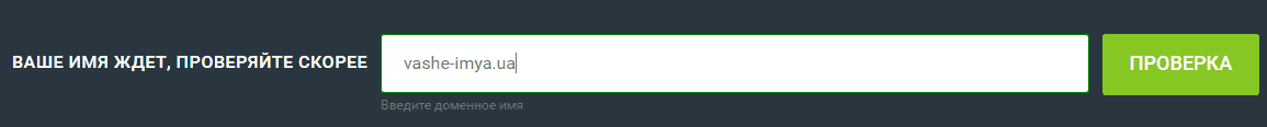 проверка доменного имени