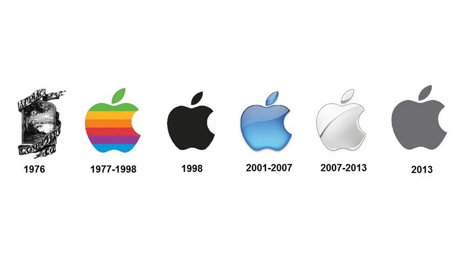 С годами яблочко становилось все минималистичнее