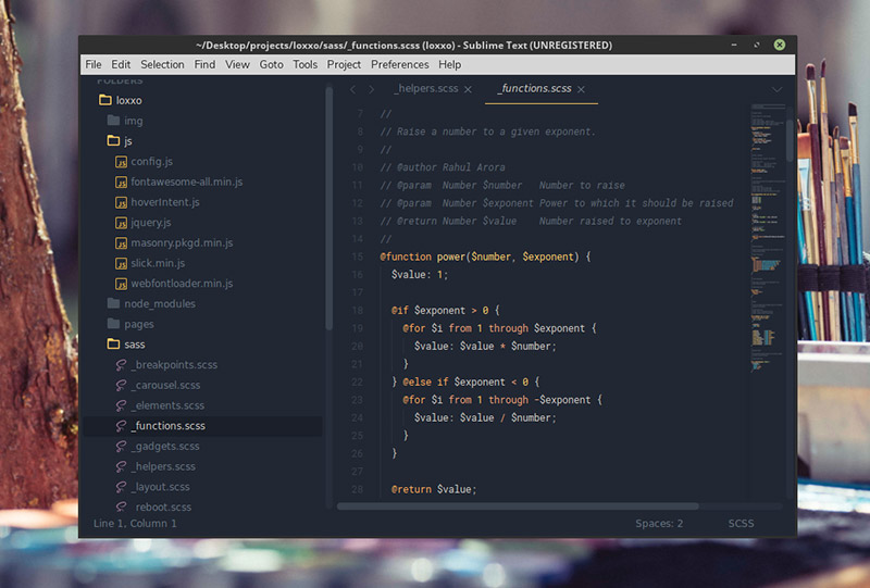 Ayu Theme for Sublime Text
