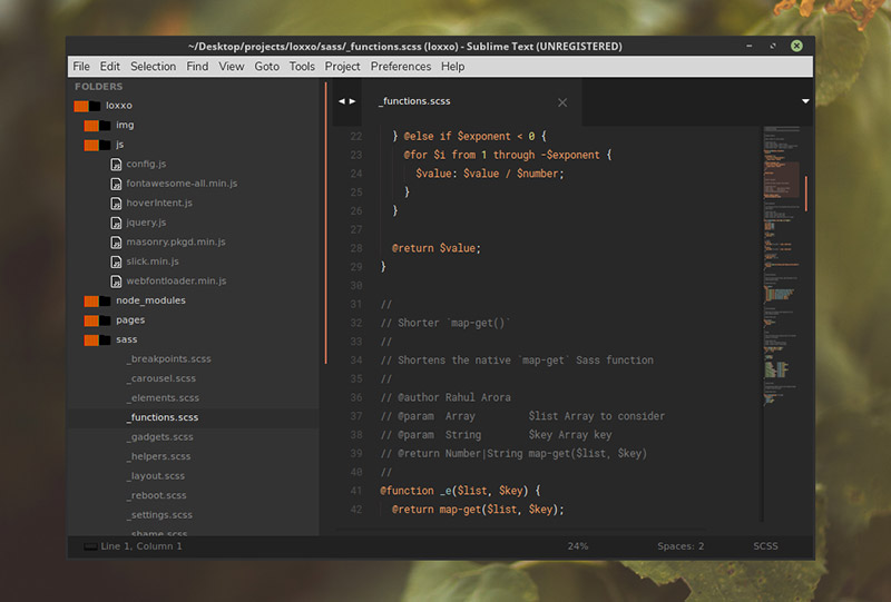 Predawn Theme for Sublime Text