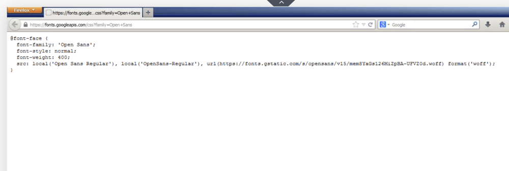Подключение шрифтов: не копируйте просто @font-face CSS из URL-адресов Google Fonts
