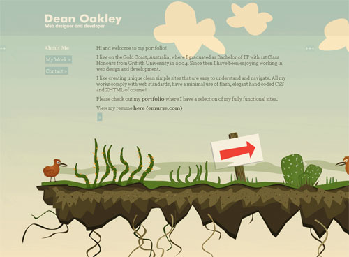 dean-oakley Красивые сайты со всего мира