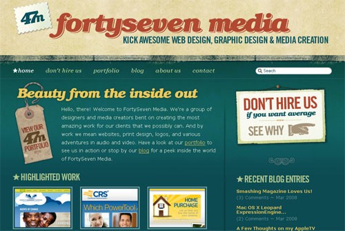 fortyseven-design Красивые сайты со всего мира