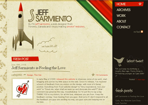 jeff-sarmiento Красивые сайты со всего мира