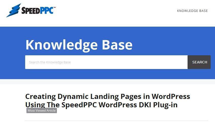 SpeedPPC WordPress DKI Plugin
