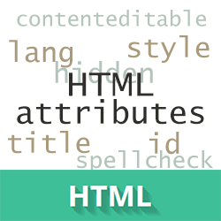 Виды HTML атрибутов: атрибуты событий или HTML события, универсальные HTML атрибуты.
