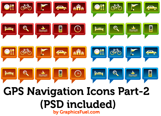 GPS navigation icons Part-2