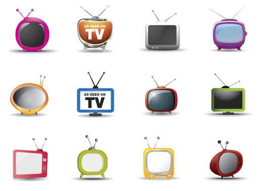 A Set of 15 TV Icons